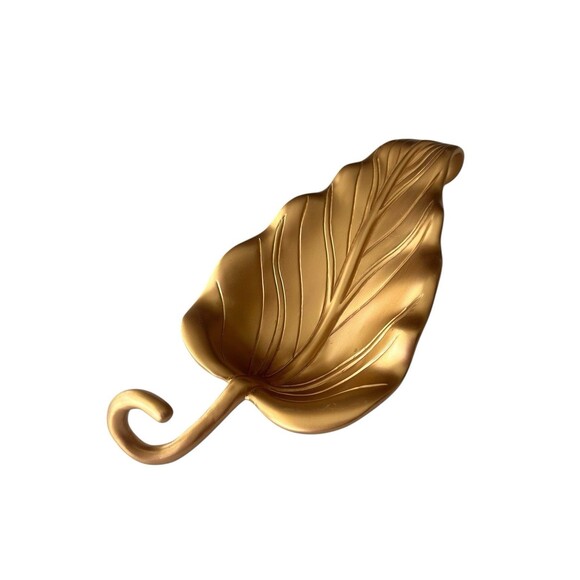 L’objet Gold Leaf Sculptural Bowl, Luxury Home Decor, Organic Shape